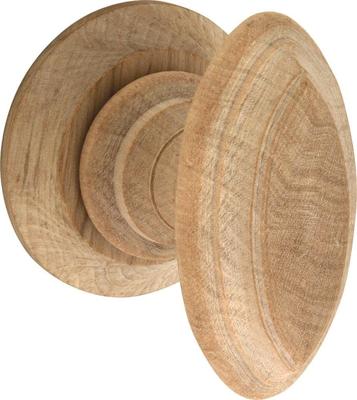 Knopgarnituur Ovaal charme hout