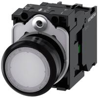 Siemens 3SU11020AB601BA0 3SU1102-0AB60-1BA0 Verlichte druktoets Kunststof frontring, Bedieningsknop vlak Knop Wit 1 stuk(s) - thumbnail