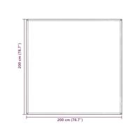 VidaXL Tenttapijt blauw en grijs 200 x 200 cm polyetheen - thumbnail