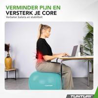 Fitnessbal Anti-Burst 65cm Turquoise - thumbnail