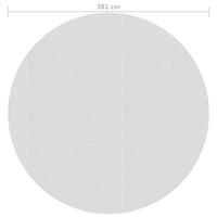 Zwembadfolie solar drijvend 381 cm PE grijs - thumbnail