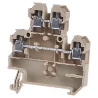 Weidmüller 0590160000 Doorgangsserieklem Schroeven Beige, Geel 100 stuk(s)