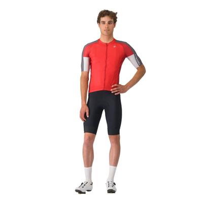 Castelli entrata 6 jersey fietsshirt korte mouw rood heren XL