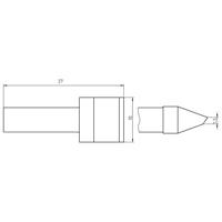 Weller RTU 100 K MS Soldeerpunt Mespunt 45° Grootte soldeerpunt 10 mm Lengte soldeerpunt: 27 mm Inhoud: 1 stuk(s) - thumbnail