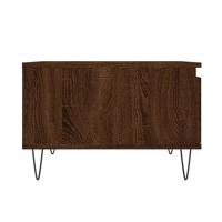Salontafel 55x55x36,5 cm bewerkt hout bruin eikenkleur - thumbnail