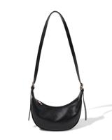 HEMA Schoudertas imitatieleer zwart - thumbnail