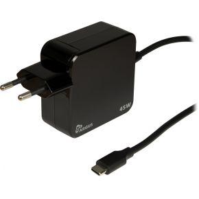 Inter-Tech PD-2045 USB-oplader 45 W Zwart Binnen