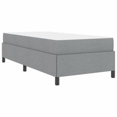 Boxspring bed Lichtgrijs, Zwart 100 x 200 cm