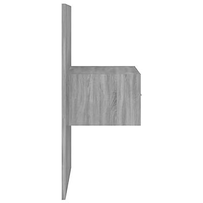 Hoofdbord met kastjes bewerkt hout grijs sonoma eikenkleurig