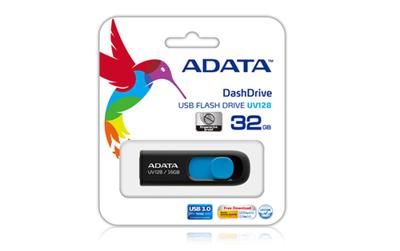 USB stick Adata DashDrive UV128 128 GB Zwart 128 GB - thumbnail