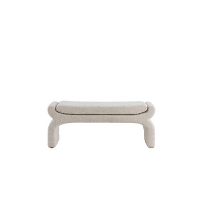 Light & Living Bankje 'Nafya' Bouclé, 119cm, kleur Beige