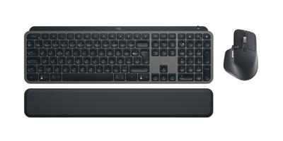 Draadloos toetsenbord - LOGITECH - MX Keys S Combo - Bluetooth - Achtergrondverlichting - Stille toetsen - Grafiet