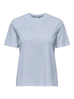 Only Onlsophia S/s Embroidery T-shirt Box Jrs T-shirts Soft Chambray