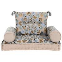 Tuinstoel DKD Home Decor Blauw Beige 90 x 55 x 18 cm - thumbnail
