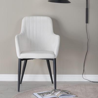 Nohr Eetkamerstoel 'Clenton' Rib, kleur Wit