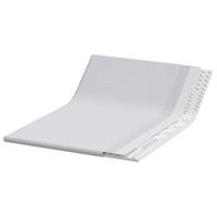 Matraspads Anders Wit 160 x 200 cm 100% polyester jacquard stof - thumbnail