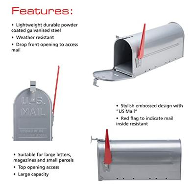 Burg Wächter 18630 US-BOX 892 Alu Brievenbus Aluminium Zilver