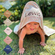 Badcape met naam - thumbnail