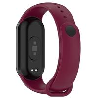 Siliconen bandje - Bordeaux - Xiaomi Smart Band 8 & 9 - thumbnail