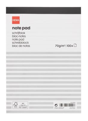 HEMA Schrijfblok A5 gelinieerd