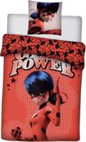 Miraculous Dekbedovertrek Girl Power 140 x 200 cm + 63 x 63 cm - Polyester - thumbnail