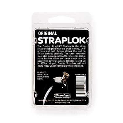 Dunlop SLS1104G Straplok Strap Retainers Original 24KT Gold