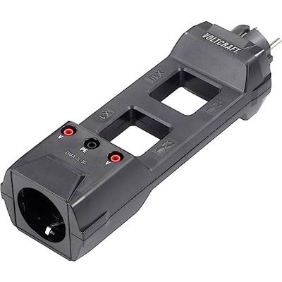 VOLTCRAFT DMA-1L 16 Adapterstekker - Donkergrijs