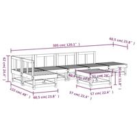 7-delige Loungeset massief douglashout - thumbnail