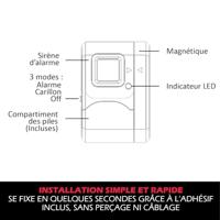Set van 2 mini-alarmen - KYF - Raam/deur - Belfunctie - thumbnail