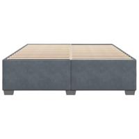 Bedframe zonder matras 180x200 cm fluweel donkergrijs - thumbnail
