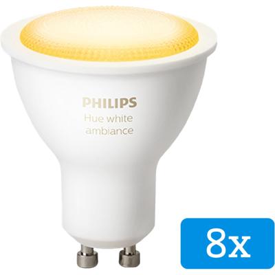 Philips Hue White Ambiance GU10 Bluetooth 8-Pack