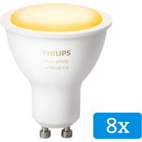 Philips Hue White Ambiance GU10 Bluetooth 8-Pack - thumbnail