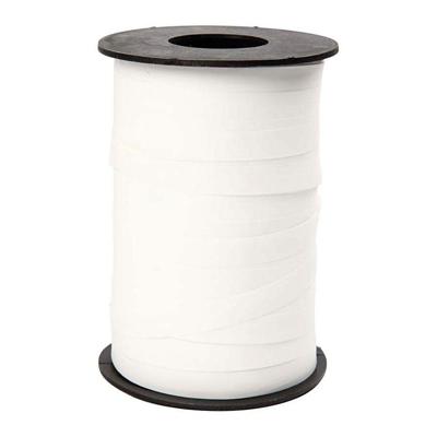 Creativ Company Cadeaulint, b: 10 mm, matt, wit, 250 m/ 1 rol