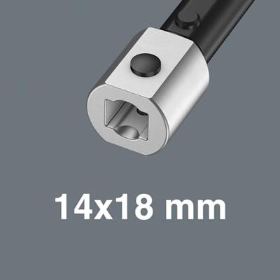 Wera 7880 Joker XL zelfinstellende insteek-steeksleutel voor sleutelmaat 19-24 mm, 14x18mm, 14x18 x 19-24 x 3/4-15/16" x 95 mm - 05020172001 - thumbnail
