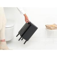 Brabantia Bo hi afvalemmer 7 liter met kunststof binnenemmer matt black - thumbnail