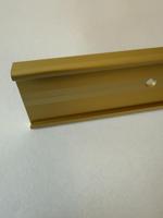Küberit - Trapneusprofiel 845 Zand F9 14x43mm t.b.v. 2-3mm PVC - 300cm (goud kleurig) - thumbnail