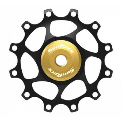 SunRace derailleurwiel 12t alloy goud