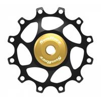 SunRace derailleurwiel 12t alloy goud - thumbnail