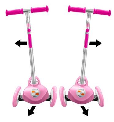 Stuurbare 3-wiel scooter - STAMP - SKIDS CONTROL - Roze
