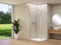 Inloopdouche Van Rijn Products ST01 Met Haaks Deel L&R 140x200 cm 8 mm Helder Glas Incl. Stabilisatiestang Chroom - thumbnail