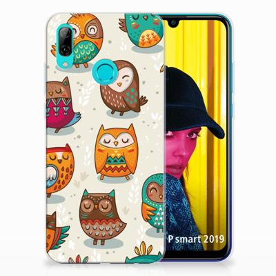 Huawei P Smart 2019 | TPU Hoesje | Vrolijke Uilen