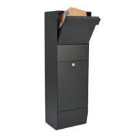 Pakketbrievenbus Allux Grundform zwart - thumbnail