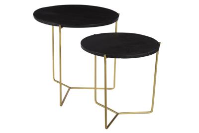 Mason Black/Brass Set of 2-12219