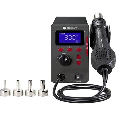 TOOLCRAFT LSH-880 Hetelucht-soldeerstation Digitaal 800 W 100 - 500 °C