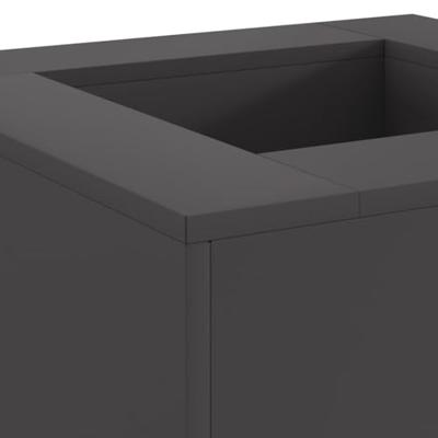 VidaXL Vuurkorf zwart 60 x 60 x 30 cm staal VidaXL Vuurkorf zwart 60 x 60 x 30 cm staal