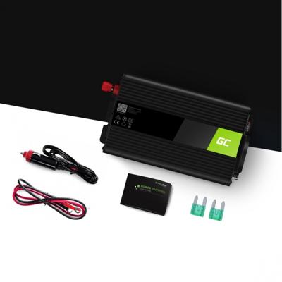 Green Cell INV01DE netvoeding & inverter Auto 300 W Zwart
