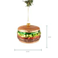 Nordic Light Kerstbal Hamburger 10 cm - thumbnail