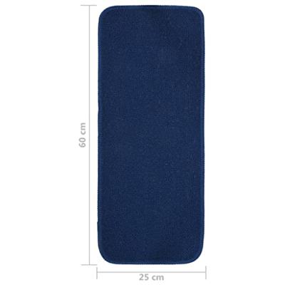VidaXL Trapmatten 15 st anti-slip rechthoekig 60x25 cm marineblauw VidaXL Trapmatten 15 st anti-slip rechthoekig 60x25 cm marineblauw