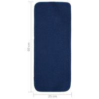 VidaXL Trapmatten 15 st anti-slip rechthoekig 60x25 cm marineblauw - thumbnail