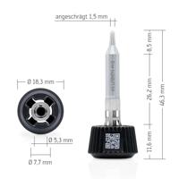 Ersa 0142ADLF15/SB Soldeerpunt Schuin Grootte soldeerpunt 1.50 mm Inhoud: 1 stuk(s) - thumbnail
